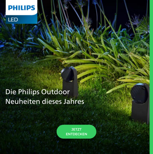 Entdecken Sie alle diesjährigen Philips Outdoor Neuheiten