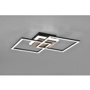 Trio R62793635 LED-Deckenleuchte Giro 1x25W | 3000lm | 2700-6000K | IP20 - integrierter Dimmer, einstellbare Lichtfarbe, Nachtlichtfunktion, Fernbedienung, 3 Dimmstufen mit Schalter, Holzimitation