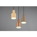 Trio 319430317 Pendelleuchte Agudo 3x40W | E27 | IP20 - höhenverstellbar, mehrfarbig - Kaffee, Beige, Braun