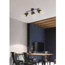 Trio R80813032 Punch 3x10W | E14 | IP20 - schwarz matt