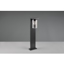 Trio 511660132 Säule Ardila 1x40W | E27 | IP44 - Dimmsensor, Licht ein/aus Schalter, mattschwarz, transparentes Glas