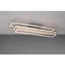 Trio R64423107 LED Deckenleuchte Corso 1x36W | 4600lm | 2700-6000K | IP20 - integrierter Dimmer, stufenlos einstellbare Lichtfarbe, Fernbedienung, drehbare Arme, 3 Stufen Dimmschalter, Nickel matt