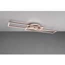 Trio R67183165 LED-Deckenleuchte Twister 1x30W | 4500lm | 2700-6000K | IP20 - integrierter Dimmer, stufenlos einstellbare Lichtfarbe, Memory-Funktion, Fernbedienung, drehbare Arme, 3-stufige Dimmung über Schalter, Kaffee