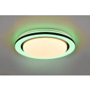 Trio R67244000 LED-Deckenleuchte Cartida 1x17W | 2000lm | 2700-6000K + RGB | IP20 - stufenlos einstellbare Lichtfarbe, Fernbedienung, getrennte Schaltung der Lichtquellen, Sterneffekt, weiß