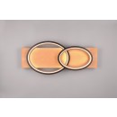 Trio 641110232 LED-Deckenleuchte Barca 1x30W | 3500lm | 3000K | IP20 - 3 Stufen Dimmschalter, Holz, mattschwarz