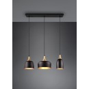 Trio 310500332 Pendelleuchte Chiraz 1x25W | E27 | IP20 - höhenverstellbar, mattschwarz