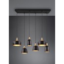 Trio 310500632 Pendelleuchte Chiraz 6x25W | E14 | IP20 - höhenverstellbar, mattschwarz