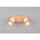Trio 801100231 Deckenstrahler Aruni 2x5W | GU10 | IP20 - weiß, Holz