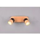 Trio 801100232 Pendel-Deckenstrahler Aruni 2x5W | GU10 | IP20 - schwarz, Holz