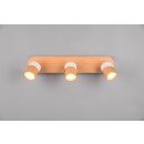 Trio 801100331 Deckenstrahler Aruni 3x10W | GU10 | IP20 - weiß, Holz