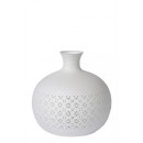 Lucide 13534/19/31 1x40w Tischlampe Tiesse | E14 - weiß, Porzellan, Kabelschalter