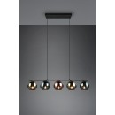 Trio R31305017 závěsné svítidlo Sheldon 5x10W | E14 | IP20 - výškově nastavitelné, vícebarevná/černá