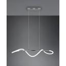 Trio R32361106 LED Pendelleuchte Argos 1x28W | 3500lm | 4000K | IP20 - 3 Phasen Dimmung, höhenverstellbar, chrom/weiß