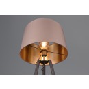 Trio R41561032 Stehleuchte Colette 1x60W | E27 | IP20 - Fußschalter, Stoffschirm, schwarz matt/taupe