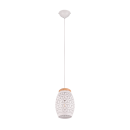 Trio R31571031 Pendelleuchte Bidar 1x28W | E27 | IP20 - höhenverstellbar, weiß