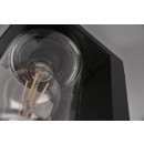 Trio 411660132 Außensäule Ardila 1x40W | E27 | IP44 - Dimmsensor, Licht an/aus Schalter, mattschwarz, transparentes Glas
