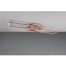 Trio R67183165 LED-Deckenleuchte Twister 1x30W | 4500lm | 2700-6000K | IP20 - integrierter Dimmer, stufenlos einstellbare Lichtfarbe, Memory-Funktion, Fernbedienung, drehbare Arme, 3-stufige Dimmung über Schalter, Kaffee