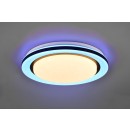Trio R67244000 LED-Deckenleuchte Cartida 1x17W | 2000lm | 2700-6000K + RGB | IP20 - stufenlos einstellbare Lichtfarbe, Fernbedienung, getrennte Schaltung der Lichtquellen, Sterneffekt, weiß