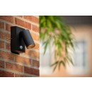 Lucide 09831/01/30 Außenwandlampe Taylor 1x5w | Gu10 | IP54 - schwarz, Fleck, einstellbar, Bewegungssensor