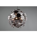 Trio 309900657 Pendelleuchte Discalgo 6x40W | E14 | IP20 - höhenverstellbar, mattschwarz, verchromt
