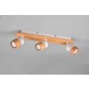 Trio 801100331 Deckenstrahler Aruni 3x10W | GU10 | IP20 - weiß, Holz