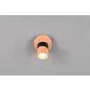 Trio 801170132 Wandleuchte Aruni 1x10W | GU10 | IP20 - switch on structure, Holz, schwarz
