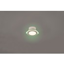 Trio 653610131 LED-Spotleuchte Argus 1x4W | 350lm | 3000K+RGBW | IP20 - integrierter Dimmer, Memory-Funktion, Fernbedienung, separat dimmbar, mattweiß