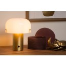 Lucide 05538/01/02 Timon 1x25w Tischlampe E14 - Messing, Glas, dimmbar