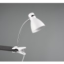 Trio R20731231 Klemmleuchte Harvey - 1x10W | E27 | IP20 - Kabelschalter, flexibler Arm, Metall, mattweiß