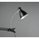 Trio R20731287 Harvey Ansteckleuchte - 1x10W | E27 | IP20 - Kabelschalter, flexibler Arm, Metall, mattschwarz