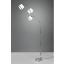 Trio R41553006 Stehleuchte Davos 3x28W | E14 | IP20 - Fußschalter, chrom/weiss