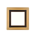 Trio 641510280 LED-Deckenleuchte Morgan 1x46W | 6000lm | 2700-6000K | IP20 - einstellbare Lichtfarbe in Stufen + stufenlos einstellbare Lichtfarbe, integrierter Dimmer, Memory-Funktion, Nachtmodus, Fernbedienung, Zeitschaltuhr, schwarz/gold