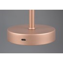 Trio R59151165 LED stolní lampa Jeff 1x1,5W | 150lm | 3000K | IP20 - dotyková funkce o 4 stupních, provoz na akumulátor, provoz přes USB-C, kávová