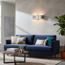 Ideal Lux 031361 Wandleuchte Clip Small Cromo 2x60W | E27 - chrom