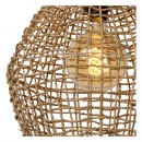 Lucide 03438/35/72 Hängende Deckenleuchte Alban 1x40w | E27 - Hellholz, Rattan, dimmbar