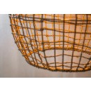 Lucide 03438/35/72 Hängende Deckenleuchte Alban 1x40w | E27 - Hellholz, Rattan, dimmbar