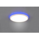 Trio R64371131 LED-Deckenleuchte Aureo 1x18W | 2200lm | 3000-6500K + RGB | IP20 - indirekte Beleuchtung, integrierter Dimmer, stufenlos einstellbare Lichtfarbe, Memory-Funktion, Nachtmodus, Fernbedienung, mattweiß