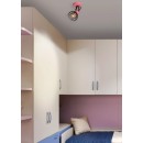 Lucide 08927/01/66 Wandlampe Pola 1x60w | E27 - Rosa, einstellbar, dimmbar
