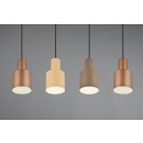 Trio 319400417 Pendelleuchte Agudo 4x40W | E27 | IP20 - höhenverstellbar, Kaffee, Beige, Braun