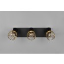 Trio R81383080 Ardon 3x10W | E14 | IP20 - schwarz, gold