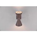 Trio 212560224 Außenwandleuchte Ardas 2x10W | GU10 | IP44 - Lichtrichtung oben/unten, rostig
