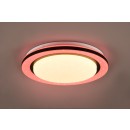 Trio R67244000 LED-Deckenleuchte Cartida 1x17W | 2000lm | 2700-6000K + RGB | IP20 - stufenlos einstellbare Lichtfarbe, Fernbedienung, getrennte Schaltung der Lichtquellen, Sterneffekt, weiß