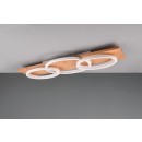 Trio 641110331 LED-Deckenleuchte Barca 1x40W | 4700lm | 3000K | IP20 - 3 Stufen Dimmschalter, Holz, mattweiß