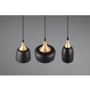 Trio 310500332 Pendelleuchte Chiraz 1x25W | E27 | IP20 - höhenverstellbar, mattschwarz
