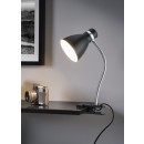Trio R20731287 Harvey Ansteckleuchte - 1x10W | E27 | IP20 - Kabelschalter, flexibler Arm, Metall, mattschwarz