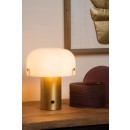 Lucide 05538/01/02 Timon 1x25w Tischlampe E14 - Messing, Glas, dimmbar