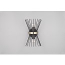 Trio R21532080 Wandleuchte Stab 2x40W | E14 | IP20 - Ober- und Unterlicht, schwarz-gold