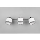 Trio R81553006 Deckenstrahler Davos 3x10W | E14 | IP20 - Stoffschirm, chrom/weiss