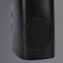 Trio R52681102 LED-Tischleuchte Linus 1x2W | 135lm | 4500+6000+3000K | IP20 - einstellbare Lichtfarbe, Bluetooth-Lautsprecher, USB-Anschluss mit Ladefunktion, Temperaturanzeige, neigbarer Kopf, Touch-Display, Weckfunktion, schwarz