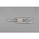 Trio R62473135 LED-Deckenleuchte Route 3x5W | 500lm | 3000K | IP20 - Holzimitation, weiß